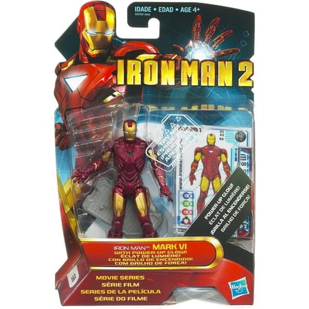 Iron Man 2 Movie Series Mark VI with Power-Up Glow 3.75" Action Figure