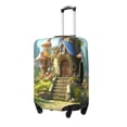 thumbnail image 2 of Salouo Cute Mushroom Town A Pattern Travel Dust-proof Suitcase Cover, Softside Suitcase Protector Luggage Cover Protector for 18-32inch ,Not Included Suitcase, 2 of 8