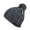 Black/white, variant on CUGLOG K021 Hewitts Beanie Hat-Black/Dark Grey