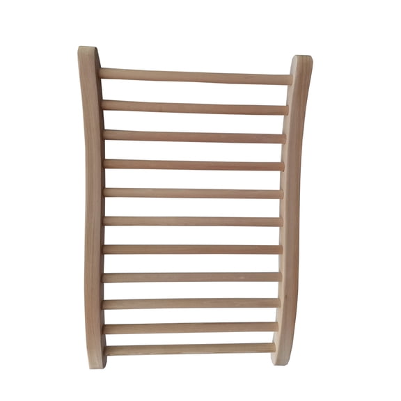 Hemlock Wood Sauna Backrest, Ergonomic Lattice Design, High Temperature Resistant, for Sauna Rooms and Sofas