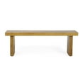 thumbnail image 6 of GDF Studio Bagwell Outdoor Acacia Wood Bench, Natural, 6 of 8