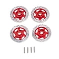 thumbnail image 1 of Disco de freno RC Cars Rueda de metal RIM HEX HUX Adaptador Control remoto Modelo Carrera de automóviles en las piezas de la carretera para el control de la velocidad Paquete rojo de 4 kenally FN001646-04, 1 of 6