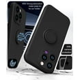thumbnail image 3 of for iPhone 14 Case,Built-in 360° Rotatable Ring Holder|Anti-Scratch Soft Microfiber Lining|Support Car Mount|iPhone 14 Phone Case Cover for Girls Women Black 10-ip14-01, 3 of 15