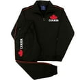 thumbnail image 1 of Men's Canada Print Designer Heritage Tracksuit With Track Jacket & Jogger Trackpants, 1 of 2