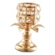 thumbnail image 3 of Candelabro de cristal dorado, candelabro para velas de té para comedor y sala de estar. METRO, 3 of 8