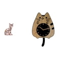 thumbnail image 1 of Figura decorativa de gato para chimenea o reloj de pared. Decoración silenciosa para colgar en la cocina o la oficina. Ideal como regalo de inauguraci, 1 of 8