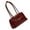 Burgundy, variant on Portable Women's Underarm Bag Simple Shoulder Bag PU Leather Armpit Purse Handbag for Daily Use and Special Occasion