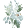 thumbnail image 2 of Price, Lucille 26x31 White Modern Wood Framed Museum Art Print Titled - Restful Blue Floral I, 2 of 4