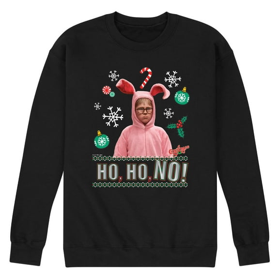 A Christmas Story - Ho Ho No Pink Bunny Suit - Men's Crew Neck Fleece Pullover