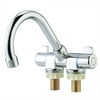 Two Handle Foldable RV Faucet, Deck/Wall Mounted RV Kitchen Faucet, Hot and Cold Water Mixer Tap Rotating
