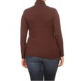 thumbnail image 5 of Women's Plus Size Long Sleeve Turtleneck Sweater Tops(Pack of 2), 5 of 5