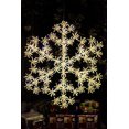 thumbnail image 1 of 32 In Cluster Snowflake Christmas Light 804 Warm White Sparkling LEDs In/Outdoor Winter Holiday Décor, 1 of 6