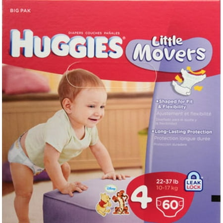 Huggies Little Movers, Size 4, 68 Count (Packaging May Vary)