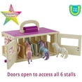 thumbnail image 5 of Breyer Horses Unicorn Magic Wooden Stable Playset with 6 Unicorns | 6 Piece Playset | 6 Stablemates Unicorns Included | 6” H x 9” L x 2.5” D | 1:32 Scale, 5 of 9