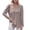 Beige, variant on Oplxuo 2025 Fall Women's Knit Pullover Tops Casual Solid Long Sleeve Pleated Crewneck Loose Blouses Shirts