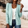 thumbnail image 5 of cocolona Womens Cardigan Sweater V Neck Long Sleeve Button Cozy Sweater Solid Color Casual LightWeight knit Cardigan, 5 of 5