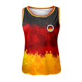 thumbnail image 3 of TUOYUAN Womens Germany Flag Print Round Neck Tank Sleeveless Summer Sport Top,Black,SIZE:XL, 3 of 4