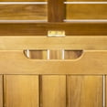 thumbnail image 5 of Prodo Acacia Wood 100 Gallon Outdoor Patio Deck Storage Box, Teak Finish, 5 of 13