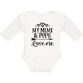 thumbnail image 3 of Inktastic Mimi and Pops Love Me Girls Long Sleeve Baby Bodysuit, 3 of 5