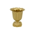 thumbnail image 2 of Florero vintage Zulema Jarrón de centro de mesa Oro, 2 of 8