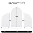 thumbnail image 4 of Wedding Arch Cover, Set of 3 Arch Backdrop Stand Covers High Elasticity Fitted Round Top and Half Moon Double Sided Wedding Arch Cover Fabric Wedding Arch Stand Decoration (5ft 7.2ft 5ft), 4 of 6