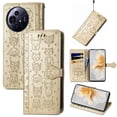 thumbnail image 2 of Funda Cartera FOXDOCK para TCL 50 Pro NxtPaper , Flip PU con Relieve de Gatos y Perros, Tarjetero y Soporte, 2 of 6
