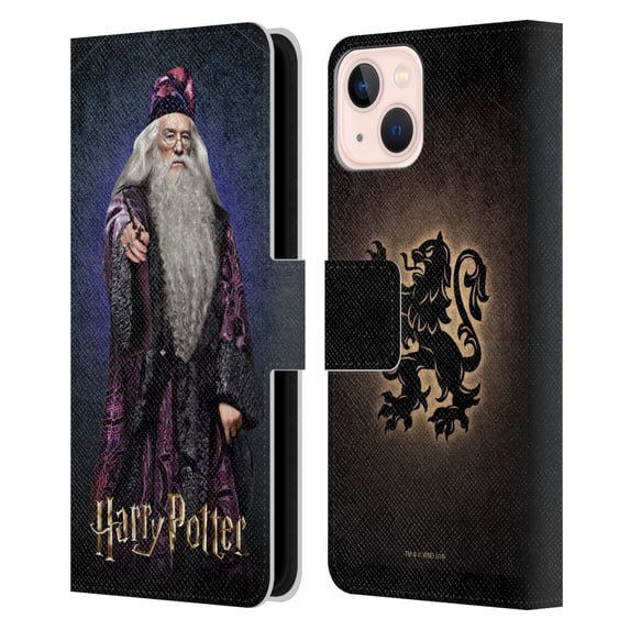 Head Case Designs Officially Licensed Harry Potter Chamber Of Secrets IV Albus Dumbledore Leather Book Wallet Case Cover Compatible with Apple iPhone 13