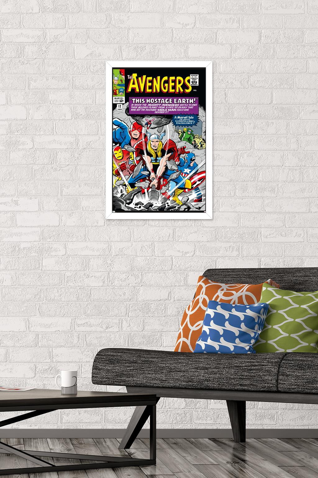 Marvel Comics - Avengers #12 Wall Poster, 14.725" x 22.375" Framed