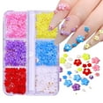 thumbnail image 4 of ERTUTUYI Nail Care Fingernail Stickers Of Various Sizes and Styles Shiny Charm Gem Jewelry Suitable for Nail Beauty Suitable for Christmas Gifts Transparent Boxes Of Various Sizes, 4 of 8