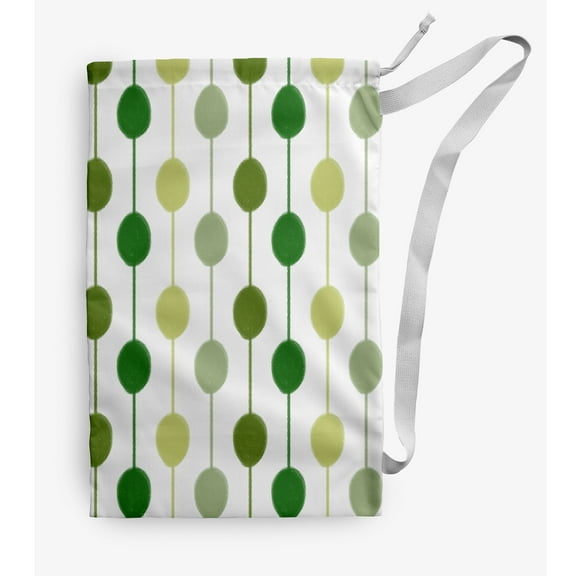 Simply Daisy Brady Beads 28 x 36 in Green Laundry Bag