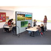 Screenflex 13-Panel FREEstanding Portable Room Dividers 6'H x 24'1L Grey CFSL6013DG