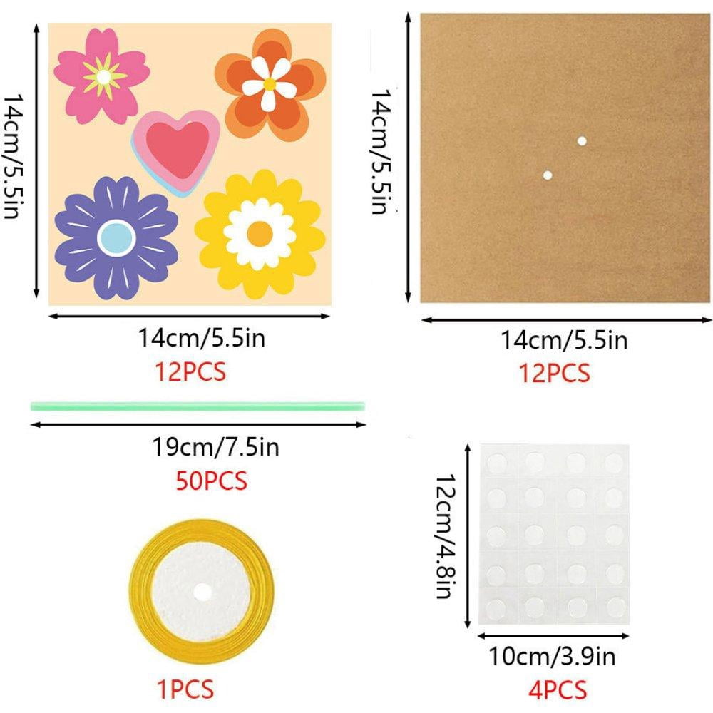 24Pcs Flower Bouquet Craft Kit for Kids, DIY Mother's Day Flowers, Teacher Appreciation Week Gift Set for School Classroom, Home Fun Activities