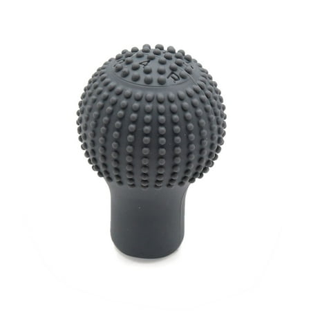 Gray Gear - Gray Soft Silicone Vehicle Car Manual Gear Shift Lever Knob Dust Cover Protector
