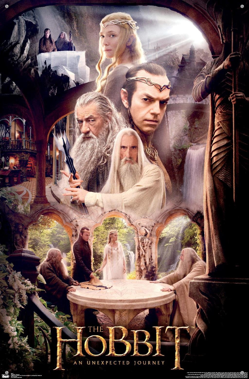 The Hobbit: An Unexpected Journey - Rivendell Wall Poster with Push Pins, 22.375" x 34"