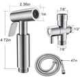 thumbnail image 3 of Bidet Sprayer for Toilet, Handheld Bidet Toilet Sprayer Set with Dual Mode (Jet/Stream), Bidet Attachment Accessory Kit for Toilet ,Wall Mounted /Toilet Tank Mounted,Muslim Shower for Self Cleaning, 3 of 6