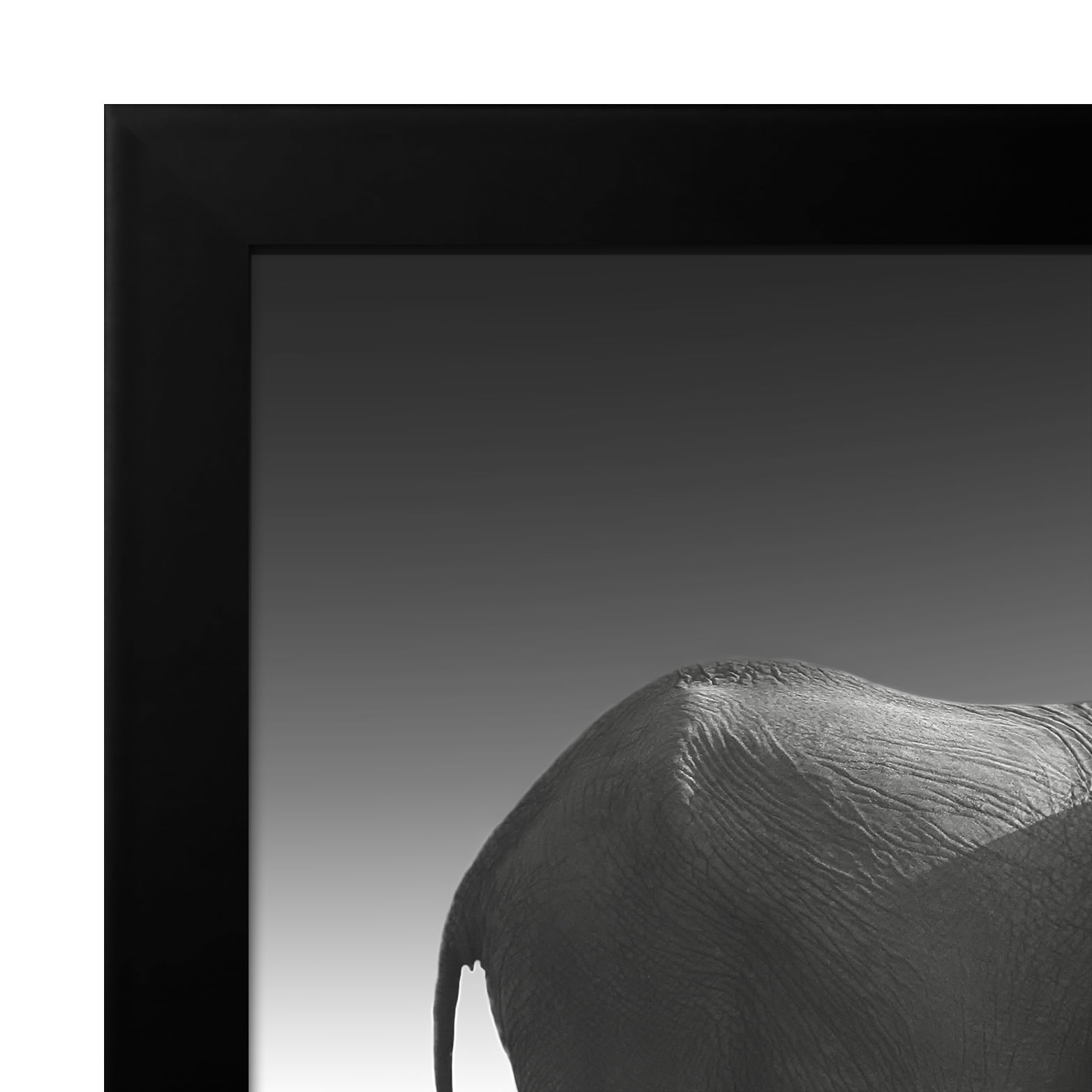 Americanflat 12x36 Picture Frame in Black - Composite Wood with Polished Plexiglass - Horizontal and Vertical Formats for Wall