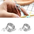 thumbnail image 2 of AMONIDA 2 Pcs Knitting Finger Ring, Knitting Thimble, For Crocheting For Knitting, 2 of 8