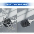 thumbnail image 6 of Lefree Toilet Brush and Caddy Bowl Cleaner Holder Set for Bathroom (2Pack), 6 of 8