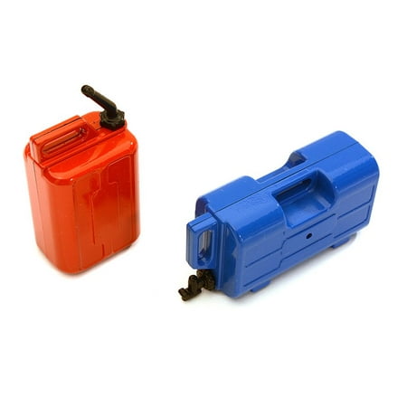 Integy RC Toy Model Hop-ups OBM-032 Realistic Jerry Can Gas Fuel Tank & Water Can for 1/10 Scale Rock