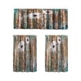 thumbnail image 2 of Three Piece Kitchen Curtain Set, Light Filtering Cafe Curtains With Valance For Basement Bathroom Small Windows Farmhouse Home Decoration And Privacy, 2 of 7