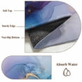 thumbnail image 6 of Round Rugs 5Ft, Blue Purple Marble Round Area Rug Washable Indoor Throw Carpet, Modern Teal Gold Geometric Soft Non Slip Circle Rug for Cabinet Bathroom Home Decor Aesthetic, 6 of 8