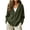 Army Green, variant on Women's V Neck Button Corduroy Cardigan Long Sleeve Jacket for Fitness Yoga Sports Casual Layered White M