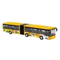 thumbnail image 2 of Autobus Long à Rétrofriction Modèle Objets de Collection Décoratif Autobus Articulé à Deux Sections Jouet orange, 2 of 8