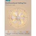 thumbnail image 4 of Ventilador de techo LEDIARY de 23 pulgadas Farmhouse sin aspas con control remoto de luz, 4 of 7