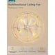 thumbnail image 4 of Ventilador de techo LEDIARY de 23 pulgadas Farmhouse sin aspas con control remoto de luz, 4 of 7