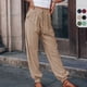thumbnail image 5 of Pantalones populares con piernas atadas, pantalones holgados de cintura alta para uso diario, pantalones casuales de moda urbana, 5 of 6