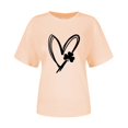 thumbnail image 4 of Pxiakgy Vente Chaude! T-Shirt Trèfle de la Saint-Patrick pour Femmes Chanceux Irlandais Manches Courtes T-Shirt Graphique Trèfle Mode Décontractée Imprimé Amour Col Rond Manches Courtes T-Shirt, 4 of 4