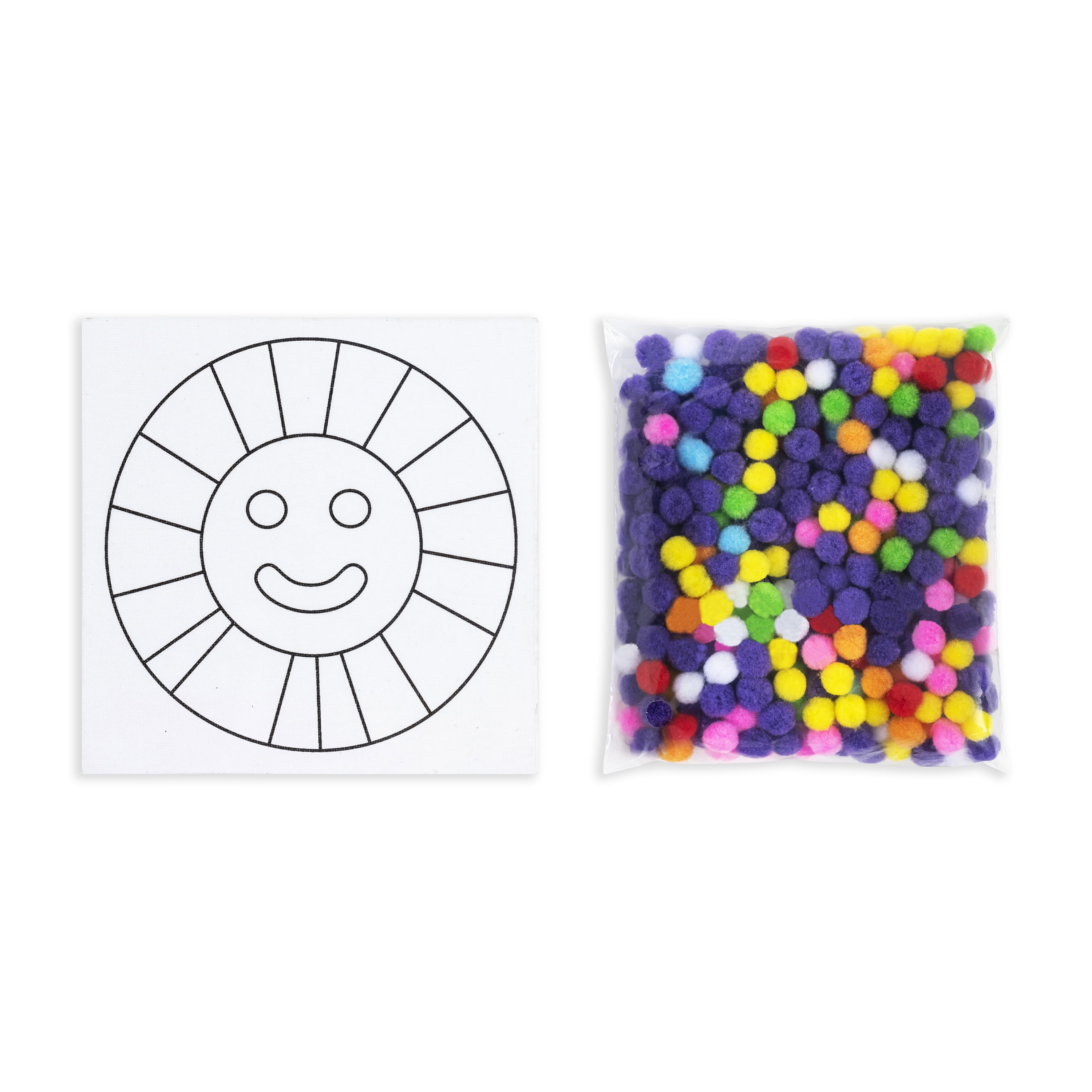 Little Yellow Bicycle Pom Pom Sunshine Art Kit