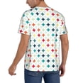 thumbnail image 2 of Uemuo Colorful Geometric Print Mens Polo Shirts Baseball T-shirt Performance Short Sleeve Golf Shirt Moisture Wicking Athletic Casual Collared T-Shirt-4X-Large, 2 of 7