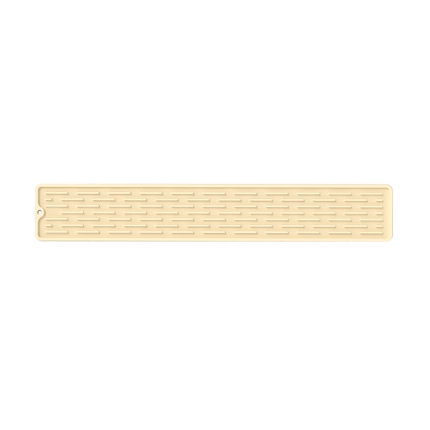 Almohadilla De Silicona Para Grifo Alfombrilla de silicona para grifo, almohadilla de secado antideslizante para fregadero para suministros de baño para el hogar (amarillo) Ndcxsfigh Libre de BPA